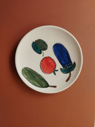 სურათი თეფში ბოსტნეულის ფერხული